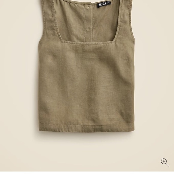 J. Crew Women's square neck Button back top - Picture 1 of 3